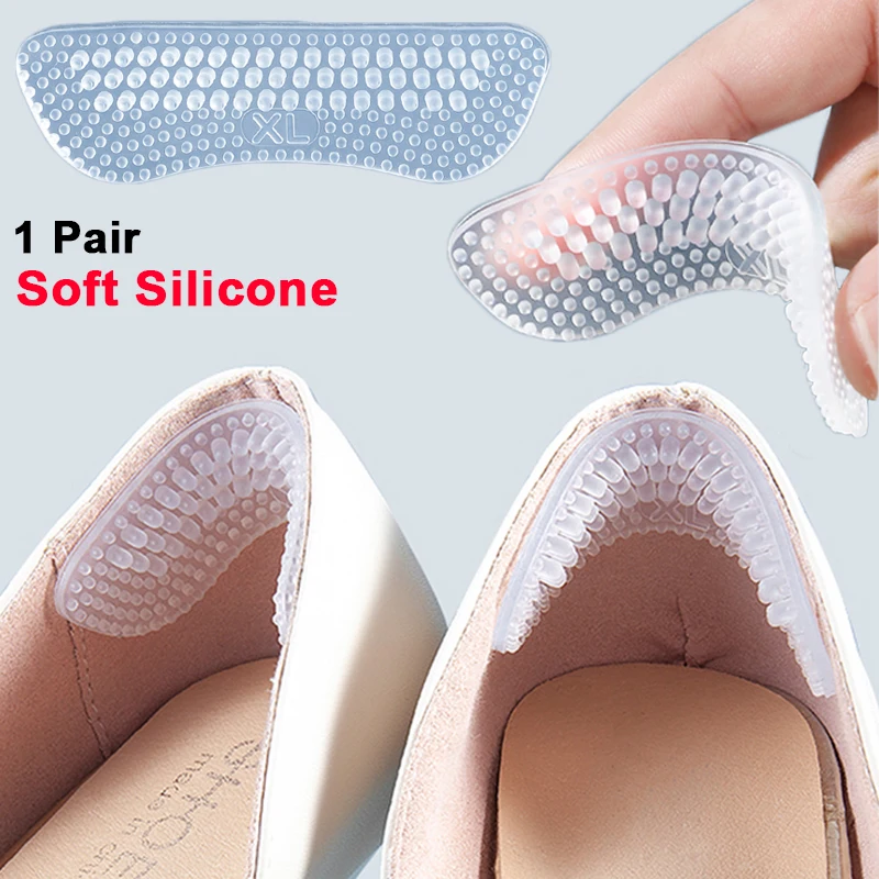 

Upgrade Silicone Heel Stickers Heels Grips for Women Men Anti Slip Heel Cushions Non-Slip Inserts Pads Foot Heel Care Protector
