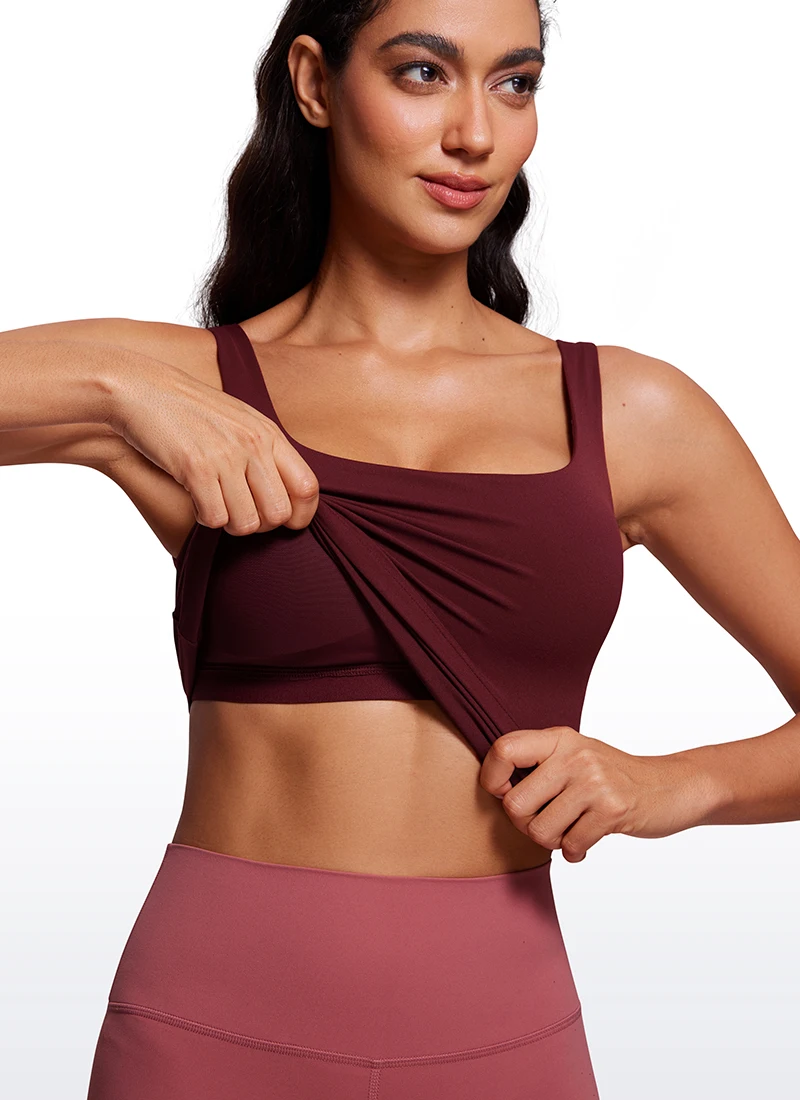 CRZ YOGA Butterluxe тренировочные майки для женщин с U-образным вырезом и мягкой