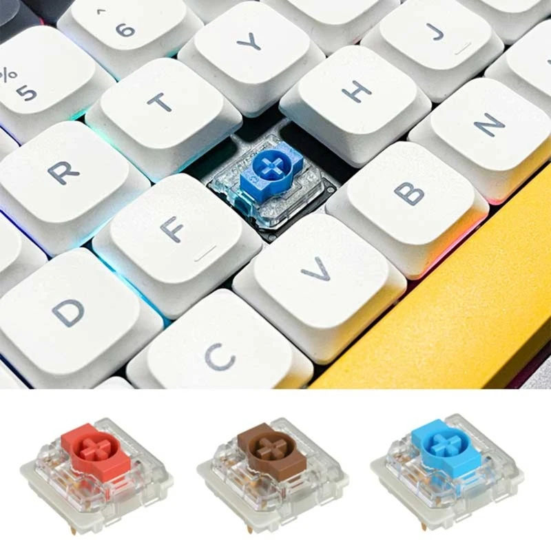 Низкопрофильный переключатель 2 0 3-контактный синий красный коричневый RGB