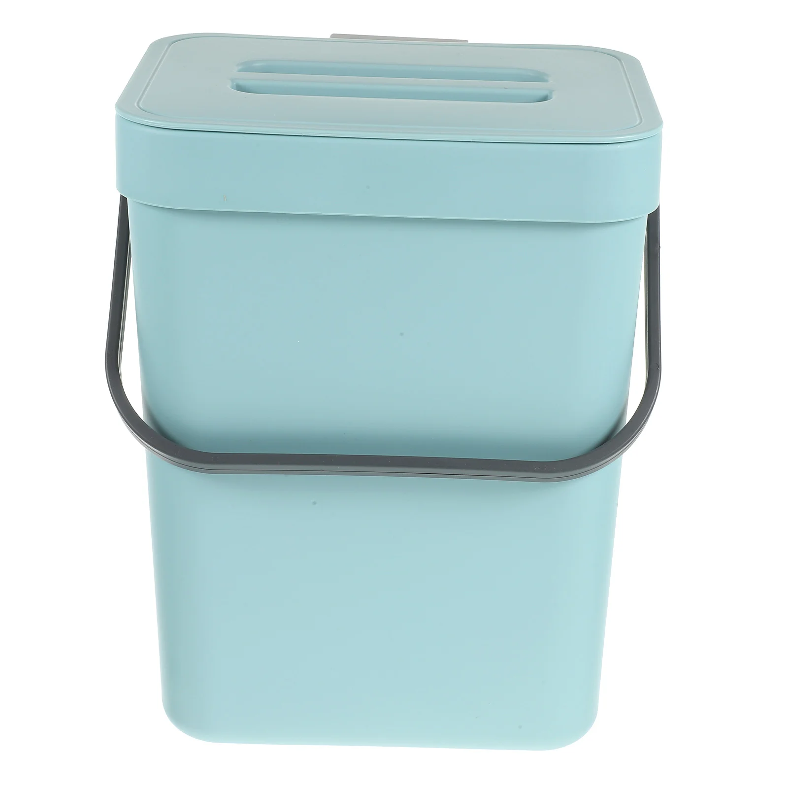 

Trash Can Lid Bathroom Waste Basket Covered Container Garbage Bucket Hanging Pp Door Mount Countertop Compost Bin