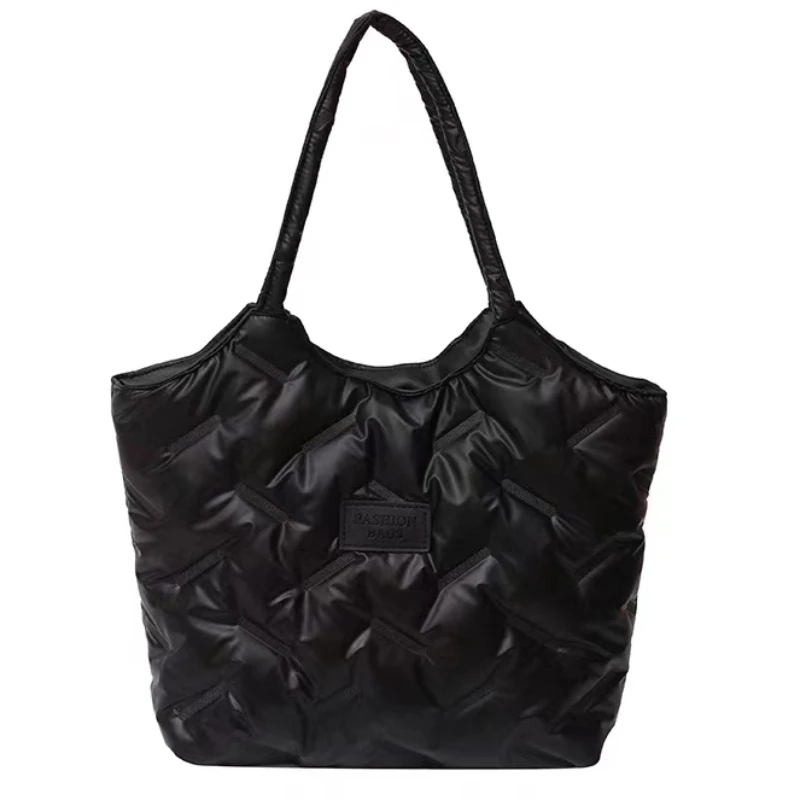 

Новая сумка через плечо, вместительная хлопковая пуховая осенне-зимняя повседневная женская универсальная красивая модная сумка, женская сумка