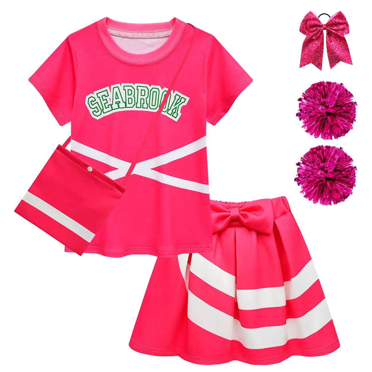 2 шт. футболка и юбка для девочек с принтом
