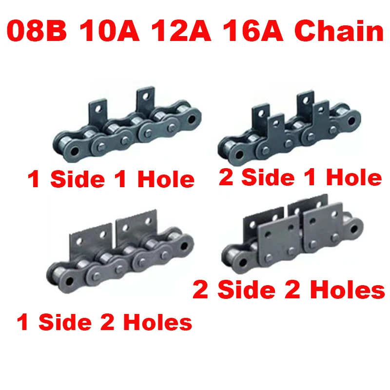 

1.5m Bending Plate Transmission Chain 08B 10A 12A 16A Single Side Double Holes Single Hole Straight Plate Roller Driving Chain