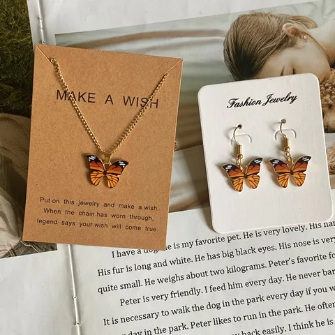 Романтическое ожерелье-бабочка Sygune