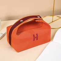 fashion designer simple waterproof canvas makeup pouch 2022 new trend cosmetic bag women makeup organizer toiletry bag travel
