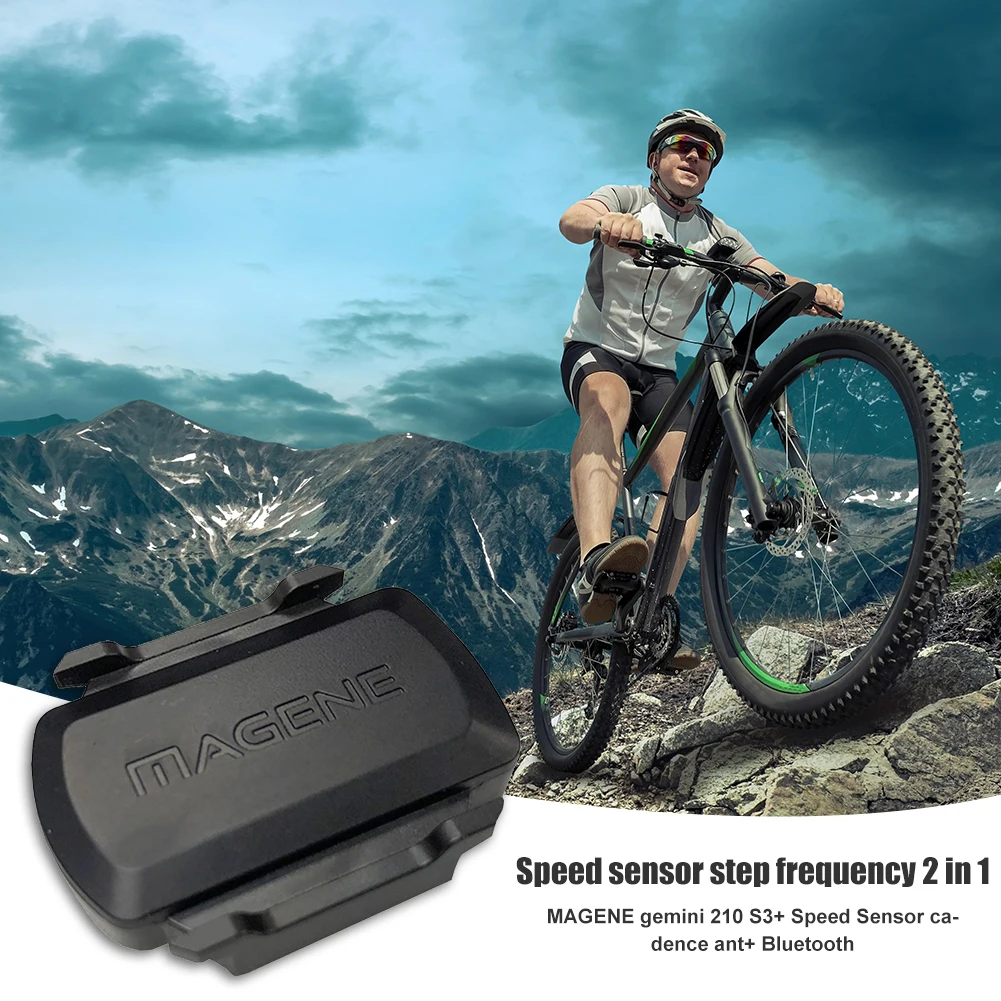 

210 Bluetooth-compatible ANT Speed Cadence Sensor for Garmin Bicycle Bike Computer Wireless Waterproof Bike Cadence Sensor