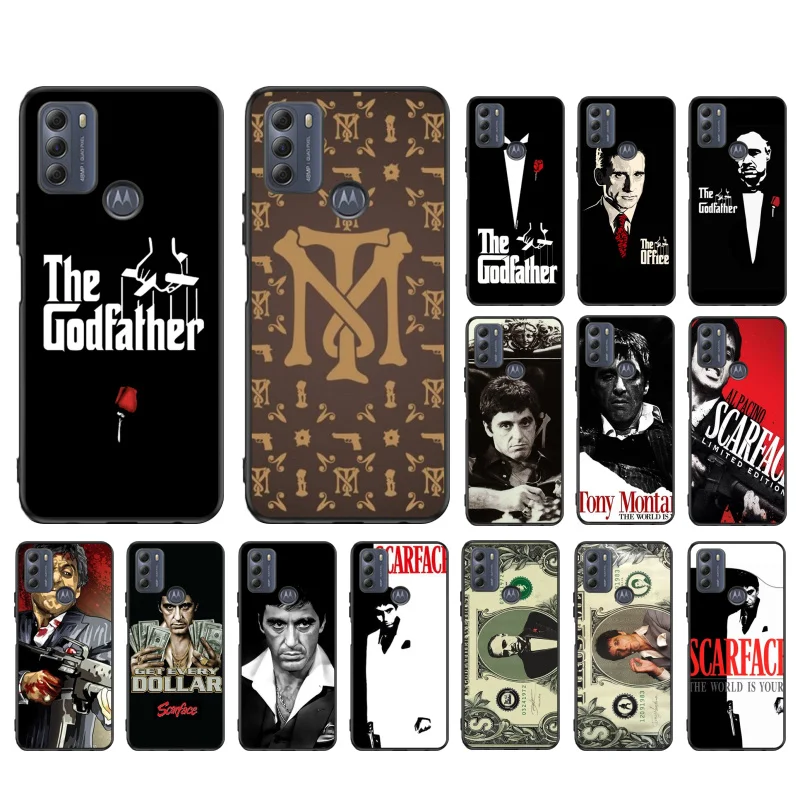 

Scarface Godfather For Man Phone Case for Motorola Moto One E7 power E7Plus E6S E20 E40 One Fusion plus Edge 20 Fusion