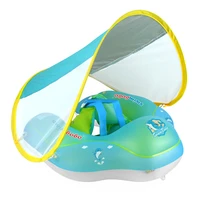 baby swimming float lying ring with sun visor inflatable infant floating kids swim pool circle bathing swim seat accessories