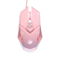pink gaming mouse wired usb mute rgb gamer 6 buttons mice optical office computer mouse for desktop laptop ergonomic game mouse