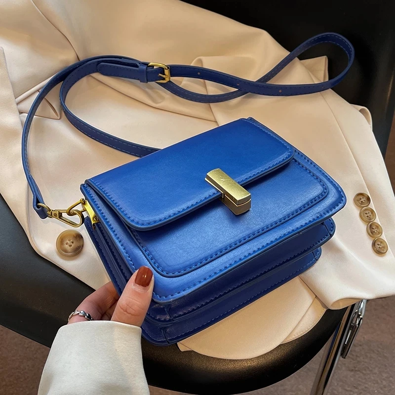 

Flap Crossbody Messenger Sling Bags for Women 2022 Trendy Design Mini PU Leather Summer Lady Fashion Shoulder Side Bag Handbags