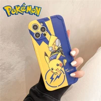 anime pokemon pikachu figure phone case for iphone 11 12 pro 13 pro max 8 plus xs xr xs max 7 8 cute cartoon kawaii phone cases