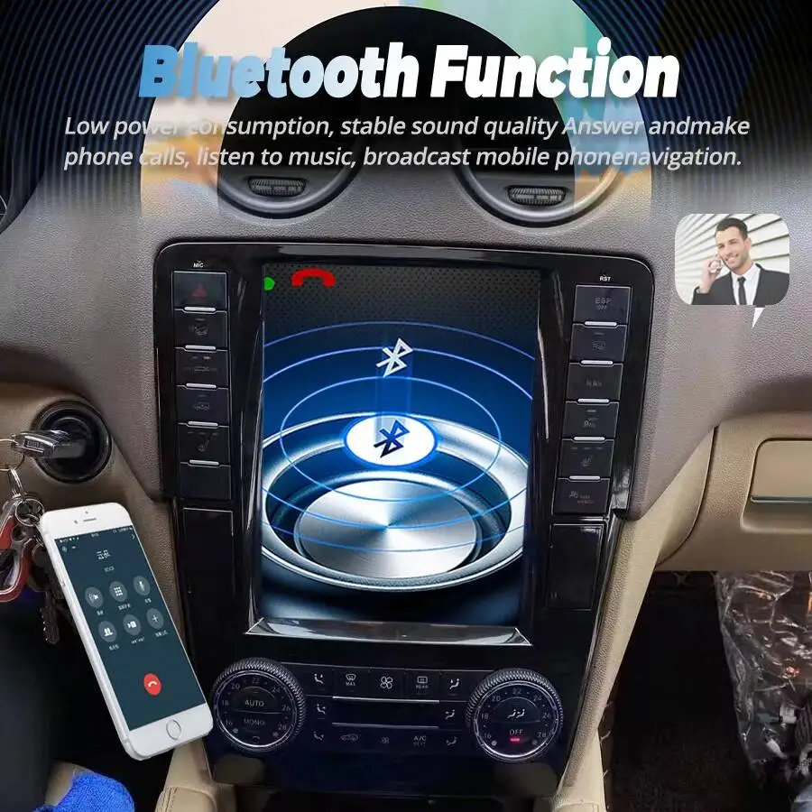 Фото 9,7-дюймовый мультимедийный плеер Android для Mercedes Benz ML W164 W300 ML350 ML450 ML500 GL X164 G320 GL350 GL450 GL500 Carplay Autoradio №4