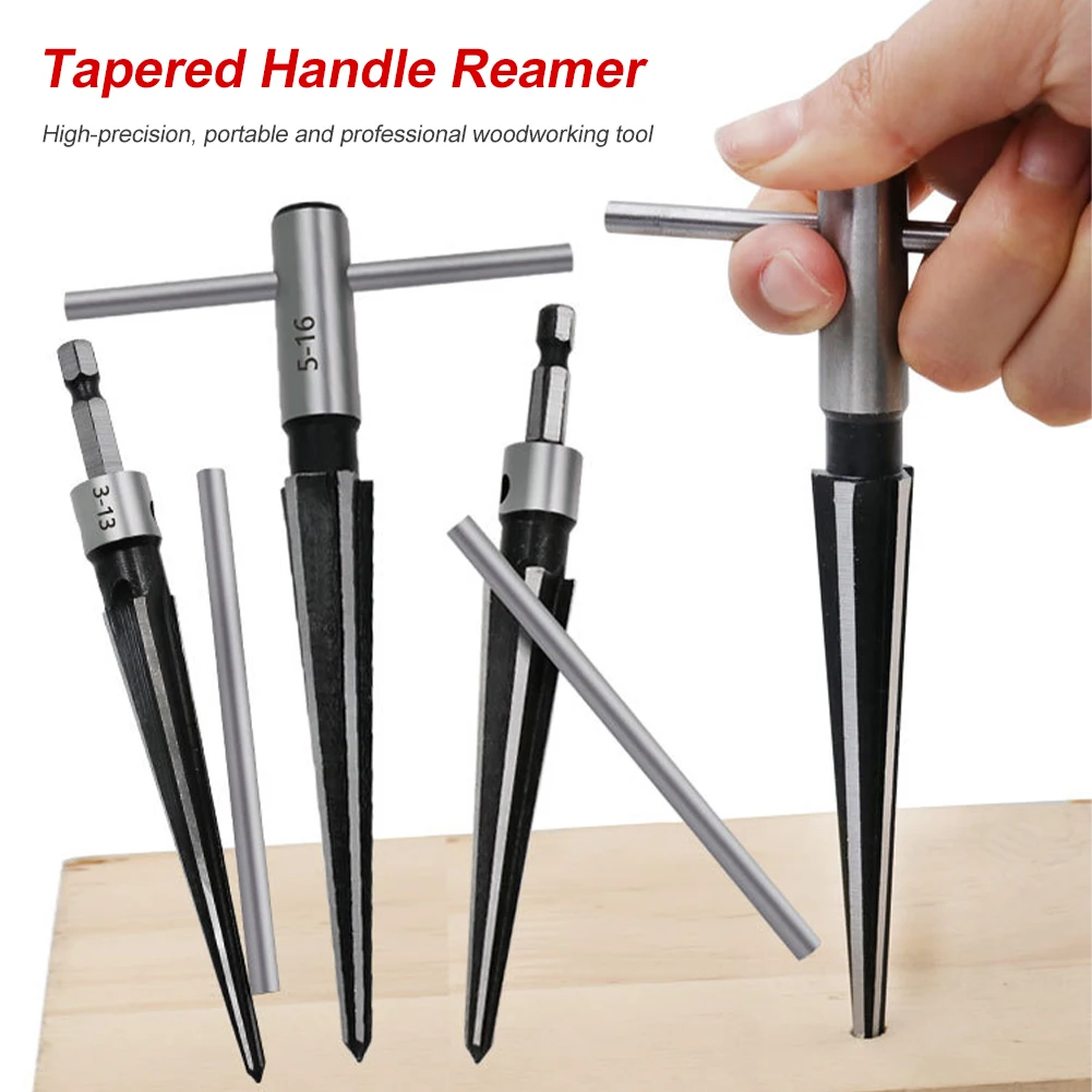 

Hand Taper Reamer 1/8-1/2 3-13mm 5-16mm Expanding Chamfering Tool Reamer Deburring Enlarge Pin Hole Cutting Tool Core Drill Bit