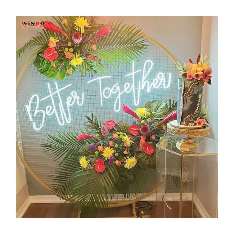 (Под заказ) winbo custom светодиодный неоновый знак drop neon sign Свадебный День Рождения