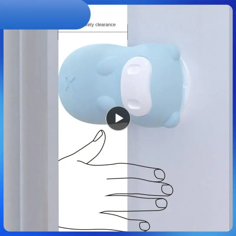 

Baby Door Cover Pink Non-toxic And Tasteless Silicone Door Stopper Buffering Effect Anti-pinch Hand Card Door Stopper Silica Gel