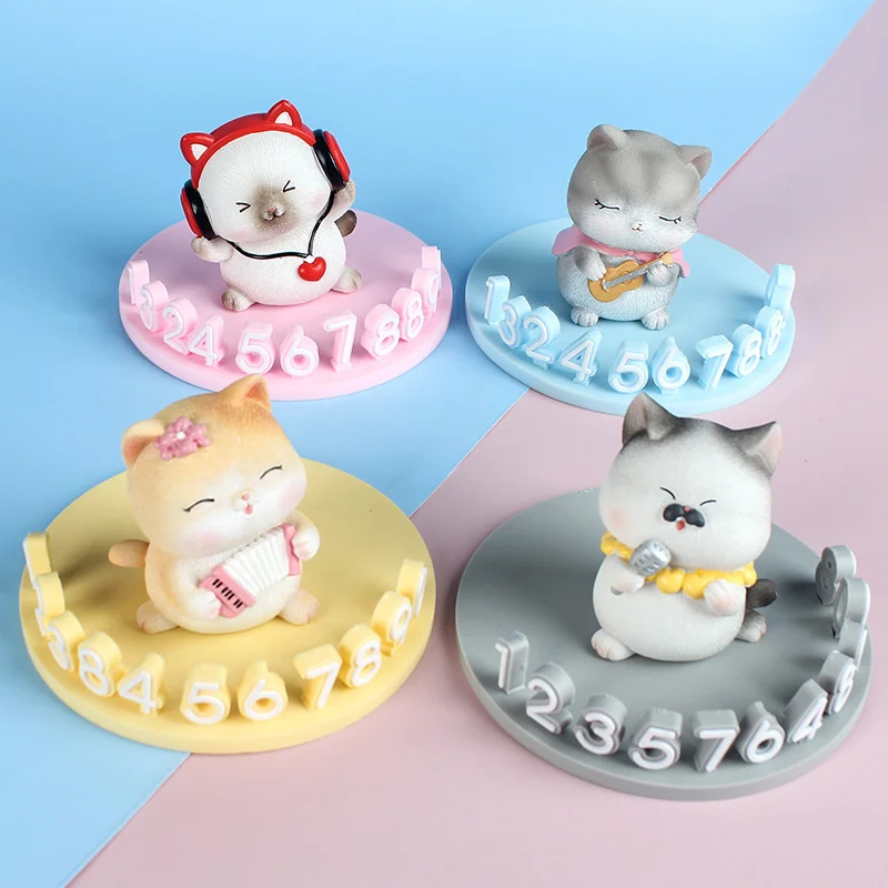 

Персонализированный музыкальный плеер, украшение для котят, парковочный знак, комбинированное украшение автомобиля, креативная Временная ...