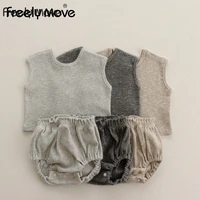 freely move baby boy girl clothes summer soft baby tops and shorts baby clothing baby tracksuit newborn baby clothing sets