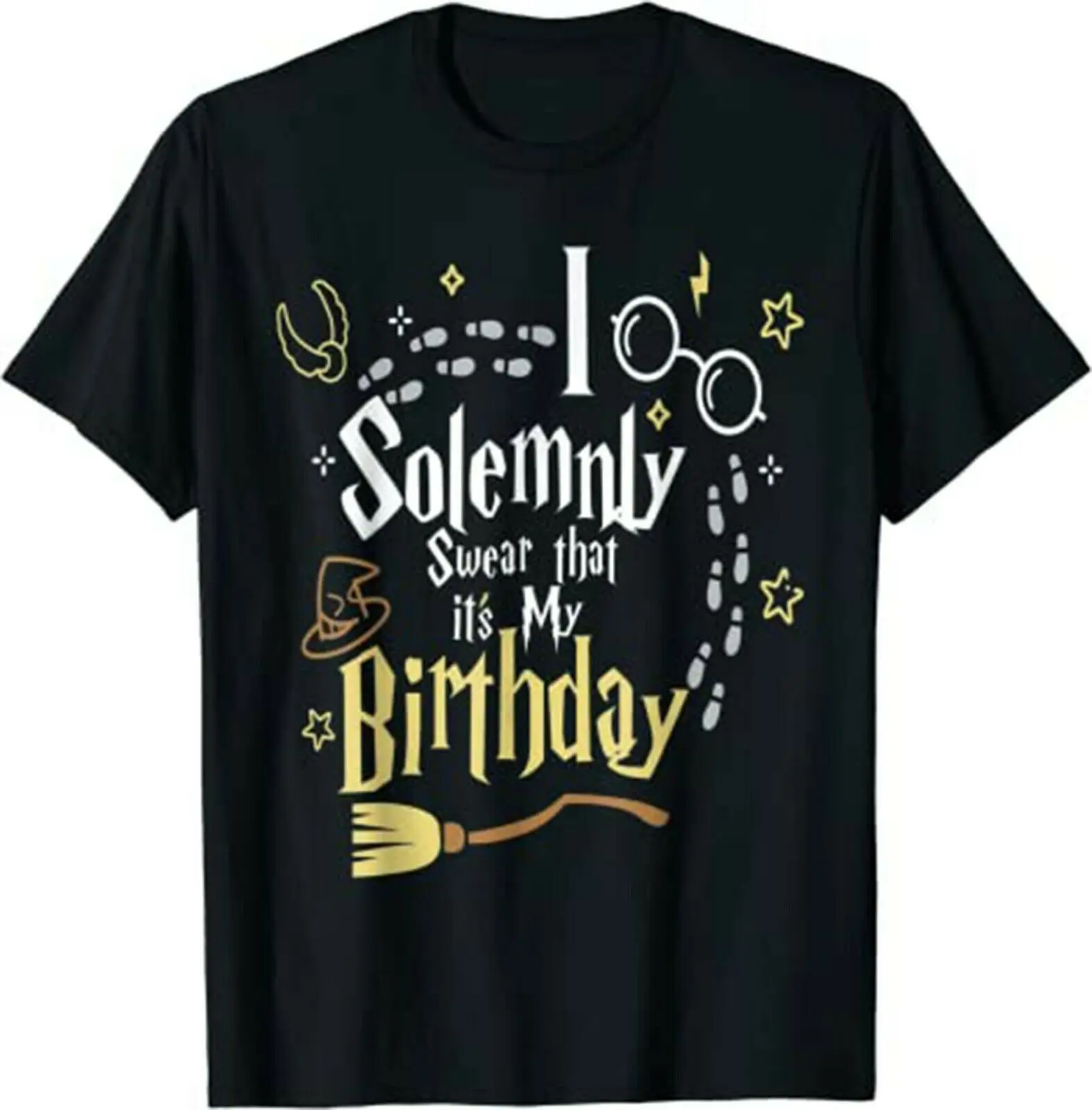 

Я торжественно утверждаю, что это мой день рождения, смешная хлопковая Футболка с круглым вырезом, мужские повседневные футболки с коротким...