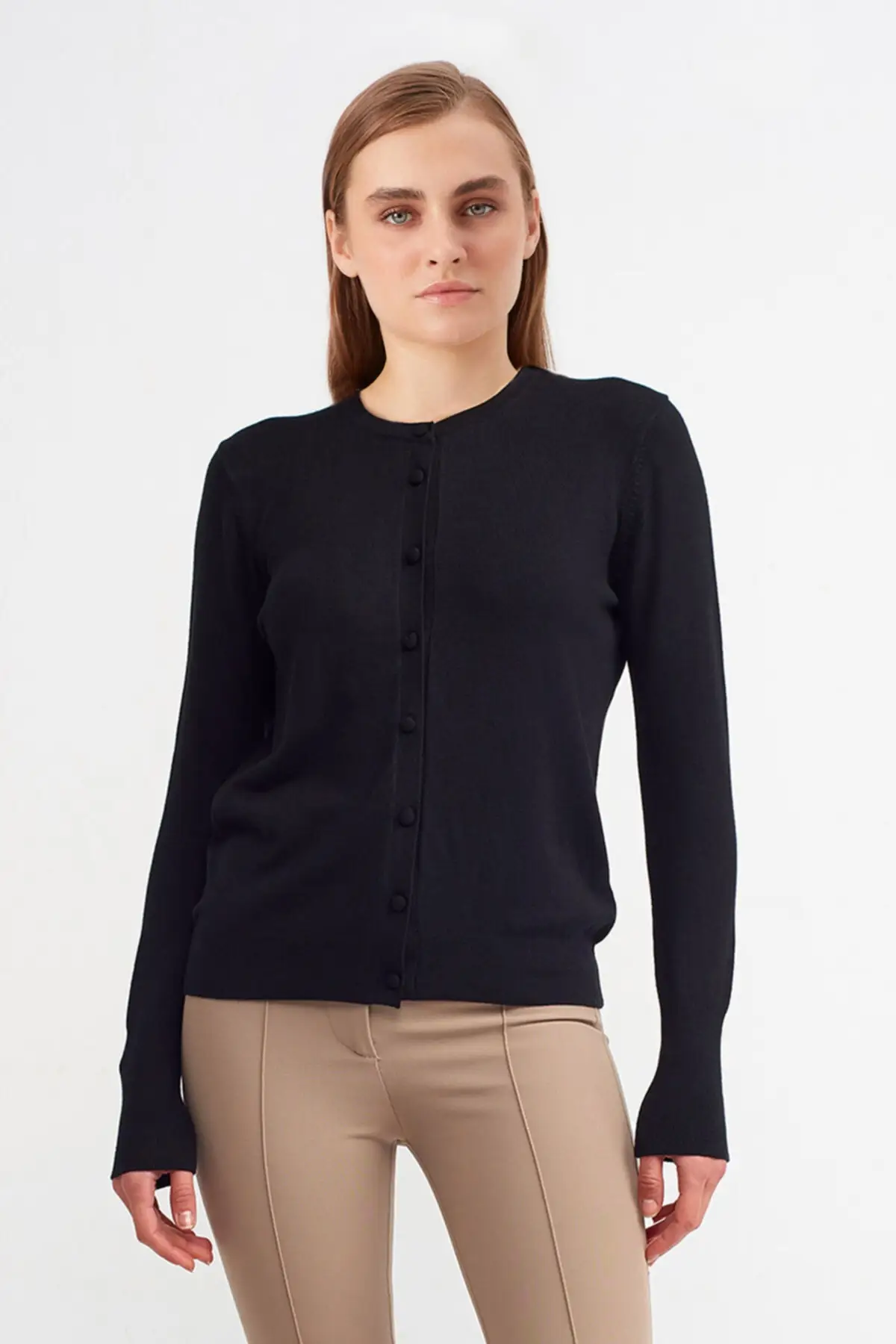 

Women's Cardigan Crew Neck sportswear Casual Knitted Quality Fashion Cardigan Sweaters Loose Sweater Jumper