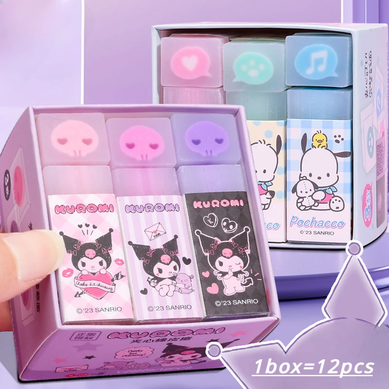 Sanrio анимационные периферийные устройства милые Kuromi почтовые ластики Мультяшные