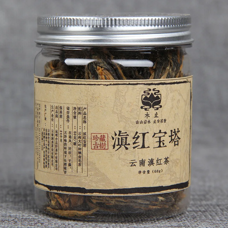 

60g/box China Yunnan Fengqing Dian Hong -tea Premium DianHong Black -tea Beauty Slimming Green Food for Health Care Lose Weight