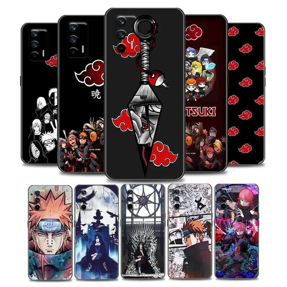 Naruto Akatsuki Itachi Uchiha Pain чехол для телефона Realme Q2 C20 C21 V15 5G C25 GT Neo V13 X7 Pro Ultra C21Y Мягкий