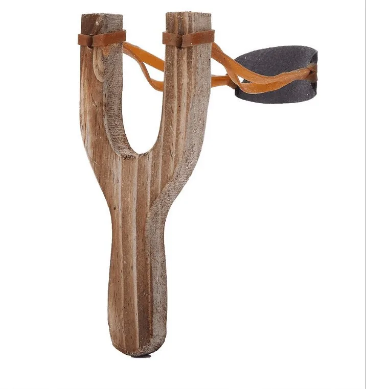 

Hot Hot Sale Wood Shooting Puzzle Toys Color Outdoor Logs Slingshot Tourist Souvenirs bian pi jin Slingshot