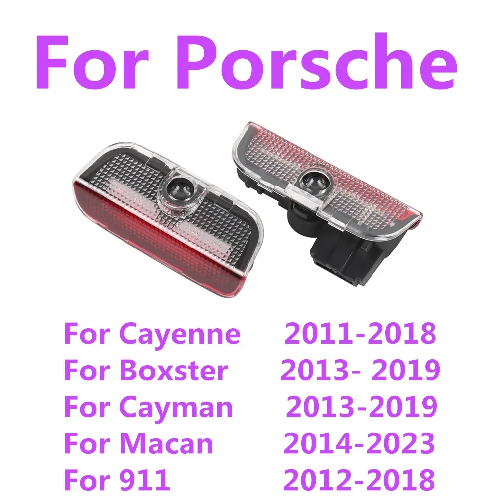 

Светодиодный светильник для дверей автомобиля, проектор Ghost Shadow, аксессуары для Porsche Cayenne 92A MK2 958 Boxster Cayman Macan 95B 911