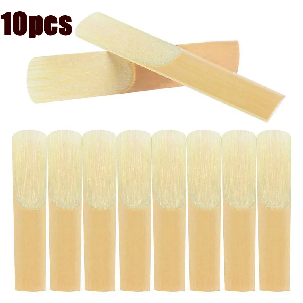 

10 Pcs Alto Saxophone Reeds Strength 2.5 Sax Musical Instrument Accessories Light Yellow Reed Reed Musical Instrument Accessorie