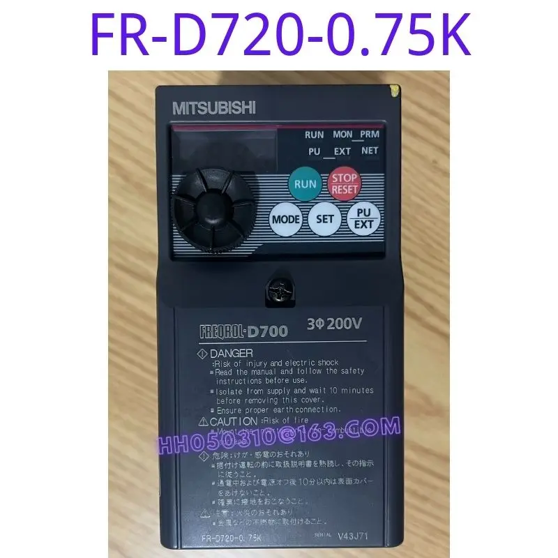 

The function of the second-hand frequency converter FR-D720-0.75K has been tested and is intact