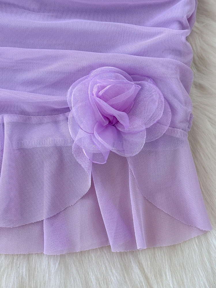 Foamlina летнее модное женское Сетчатое мини-платье с открытыми плечами сексуальное