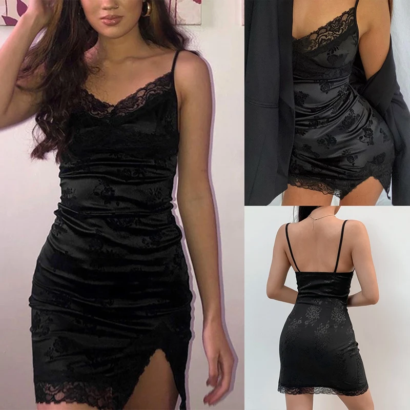 

Женское мини-платье в готическом стиле, милое облегающее платье без рукавов в стиле темной Академии