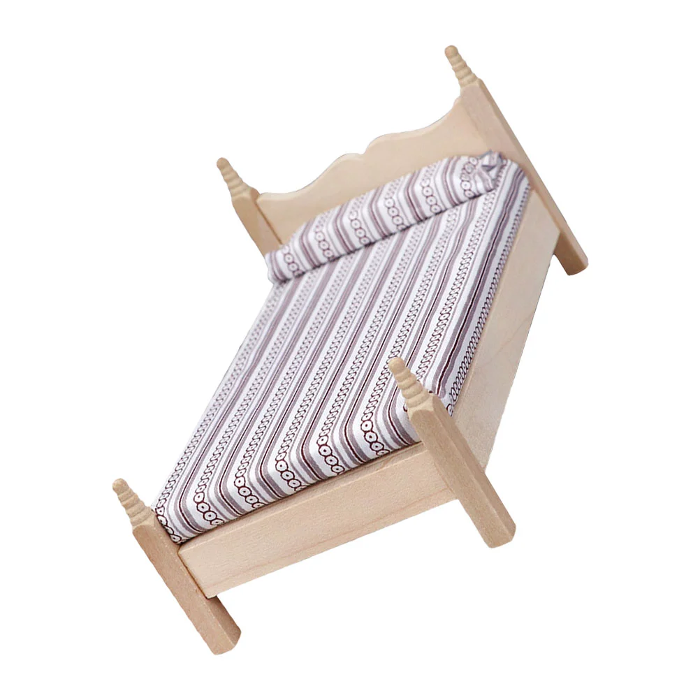 

Миниатюрная модель мебели, микро-кровать, украшение, миниатюрная мебель, нежный реквизит для фотосъемки