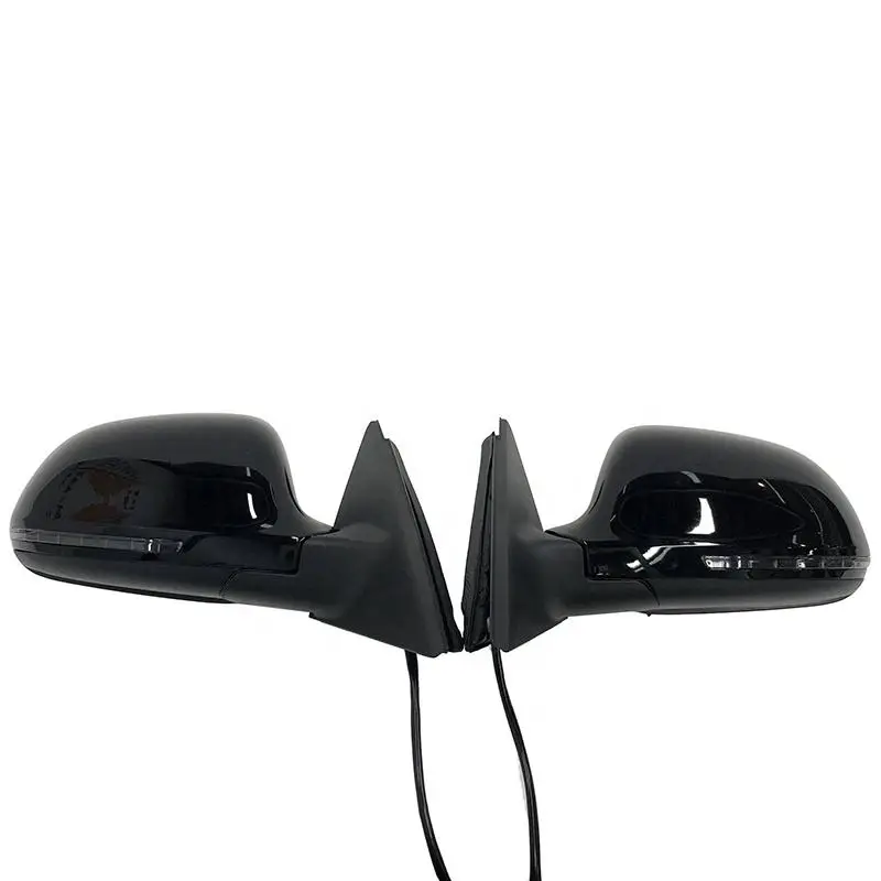 

High Quality Gloss Black Car Side Door Mirror for A4 B8 2008-2012