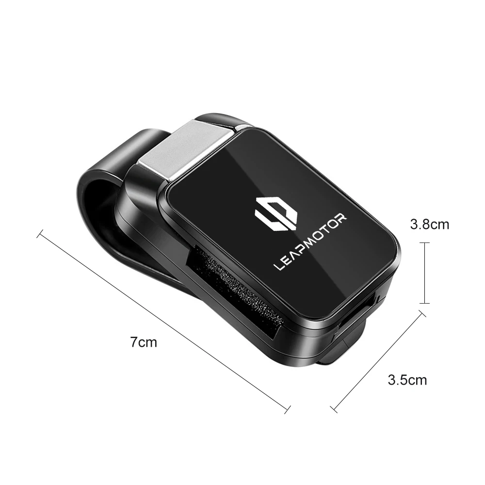 Держатель для очков на солнцезащитный козырек для Leapmotor B10, C10, C11, C16, C01, T03, B01, S01 – аксессуар для хранения очков в салоне автомобиля (art.: 3920da1fbce93) - 3920da1fbce93