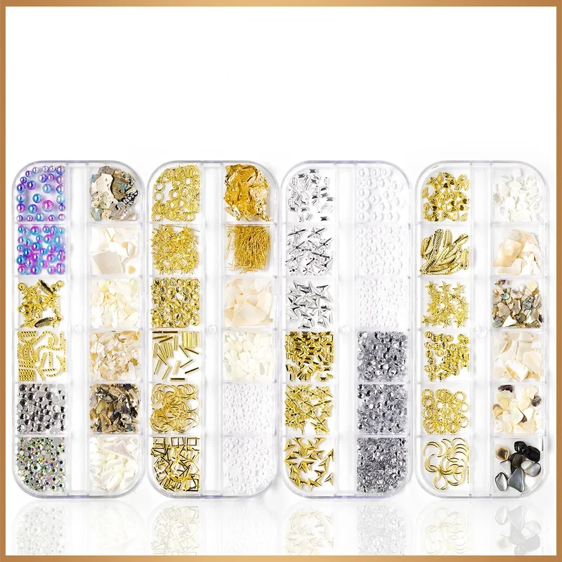 

Украшение для ногтей новые аксессуары для маникюра заклепки особой формы оболочки кусочки жемчужины с плоским дном сверла блестки полоски ...