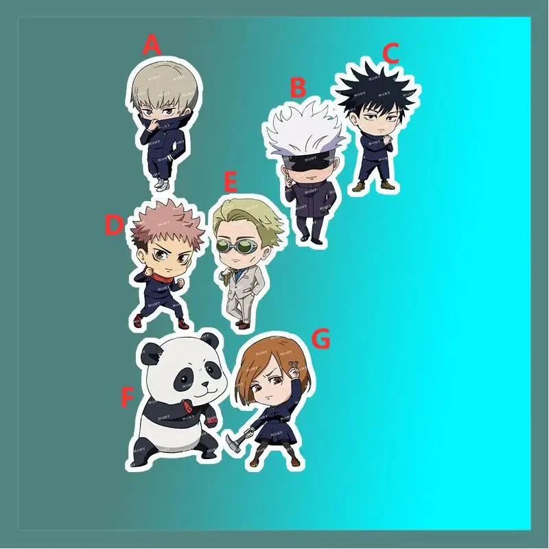 

Anime Keychain Jujutsu Kaisen Itadori Yuuji Inumaki Toge Acrylic Keyring strap Figure hanging accessories 6cm
