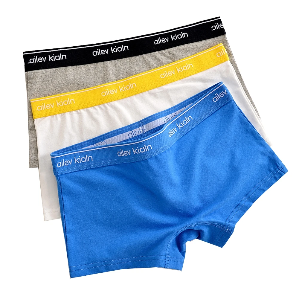 

HaleyChan 3-Pack Cotton Trend Panties for Women's Tomboy Trans Elastic Waist Boxer Briefs Underwear Boyshort Trans Lesbian Panty