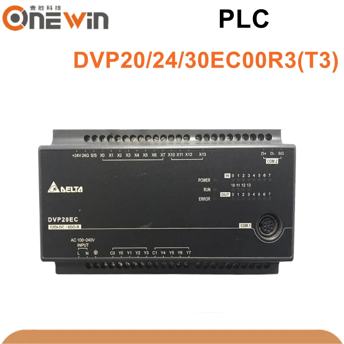 Программируемый контроллер Delta PLC серии EC3 DVP20EC00R3 DVP20EC00T3 DVP24EC00R3 DVP24EC00T3 DVP30EC00R3 DVP30EC00T3