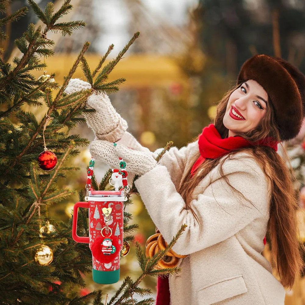 7 шт./компл. рождественская силиконовая чашка для ботинок соломенный чехол ручка