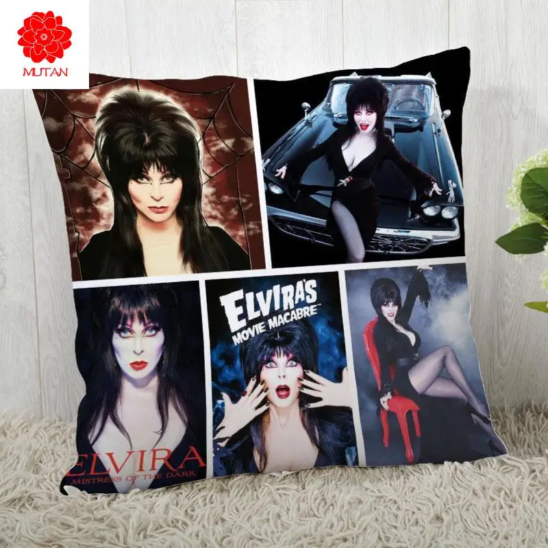 

Custom Pillow Cases Elvira Square Pillowcase Halloween Zippered Pillow Cover 40X40cm,45X45cm(One Side)