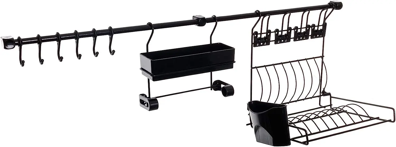 

Kit Cozinha Suspensa Nº4 Organizador, , Preto com Preto