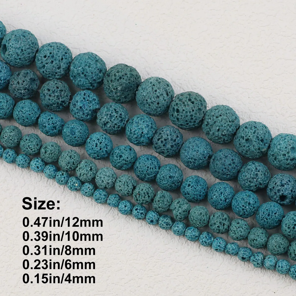 Синие Бусины Из Синтетических Драгоценных Камней 4-12 Мм Круглые Свободные