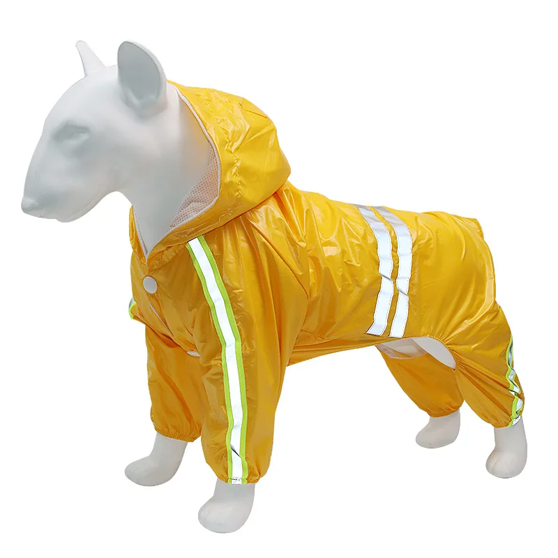 New Pet Raincoat Golden Retriever Large Dog Reflective Waterproof Animal Dog Raincoat Pet Clothes
