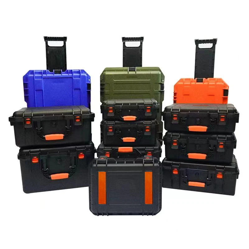 Trolley large Size Safety Instrument Tool Box Protective Waterproof Shockproof Suitcase Toolbox Sealed Seal Tie Rod Tool Case