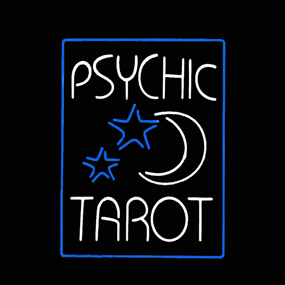 PSYCHIC Таро Звезда Луна Неоновая световая вывеска на заказ Ручная работа Настоящая