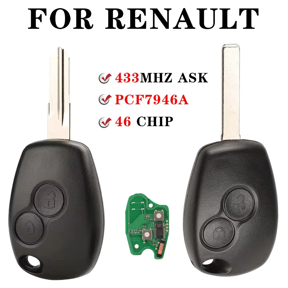 

Для Renault Clio Modus Kangoo Master Vauxhall Movano Vivaro Primastar NV400 PCF7946A PCF7947A VAC102 дистанционный ключ