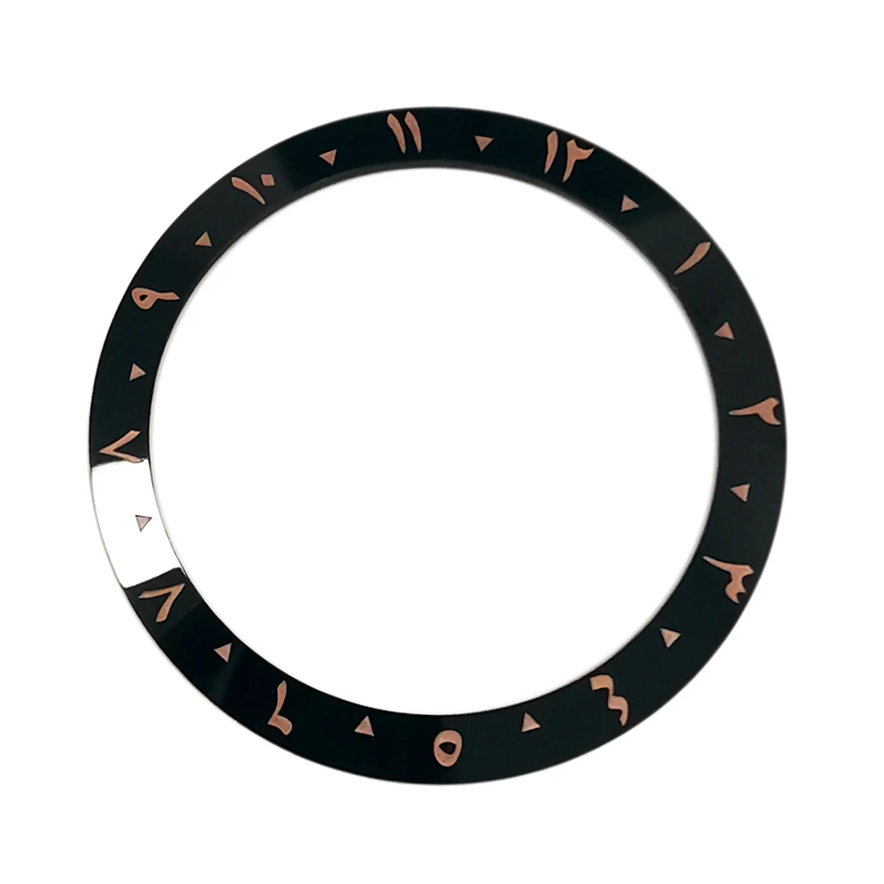 

Bezel insert 38mm ancient Arabic numerals inside diameter 30.5mm for SKX007 diver's watch modification accessories