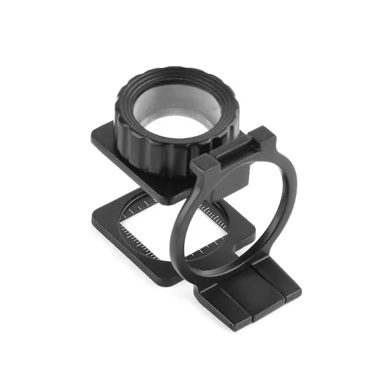 

Metal Foldable Magnifier 20X Linen Tester Loupe Cloth Thread Counter Magnifying Glass