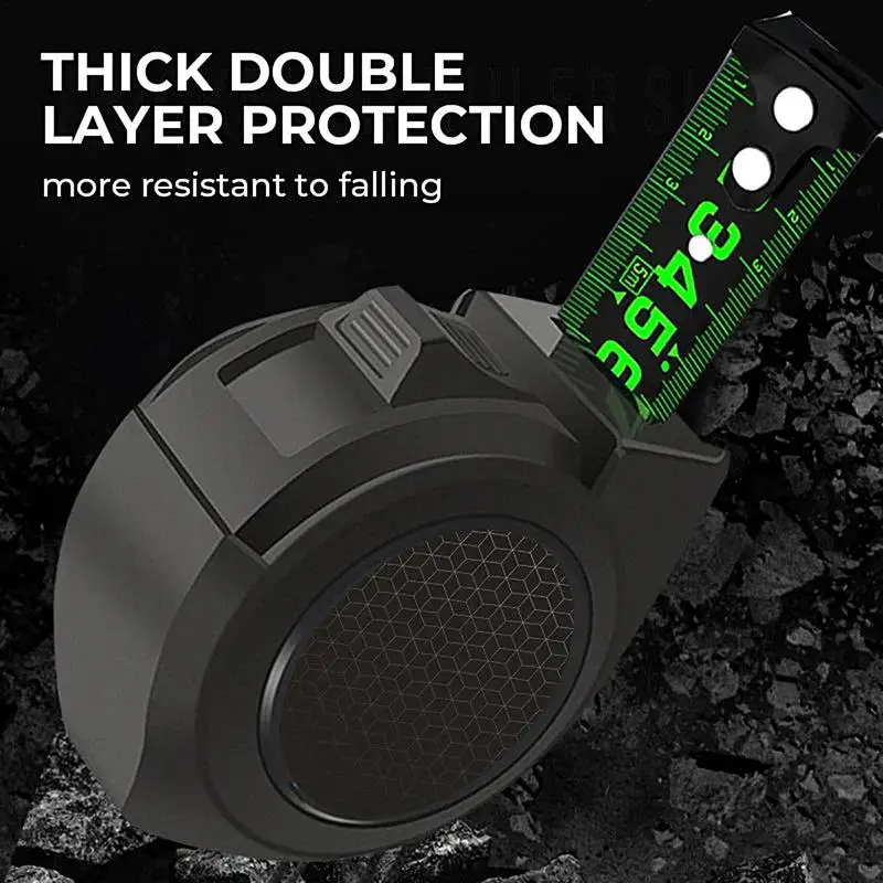 

Fluorescent Steel Tape Measure High Precision Thickened Self-lock Tape Measure Tape Wear-resistant Metric Scale Measuring Tape